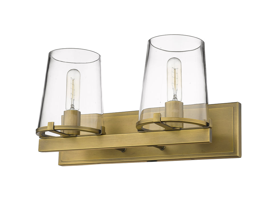 Vanity Z-Lite 3032-2V-RB Rubbed Brass Callista 2 Light Vanity Z-Lite
