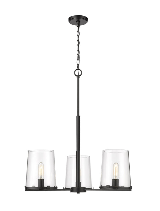 Chandelier Z-Lite 3032-3MB Matte Black Callista 3 Light Chandelier Z-Lite