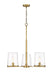 Chandelier Z-Lite 3032-3RB Rubbed Brass Callista 3 Light Chandelier Z-Lite