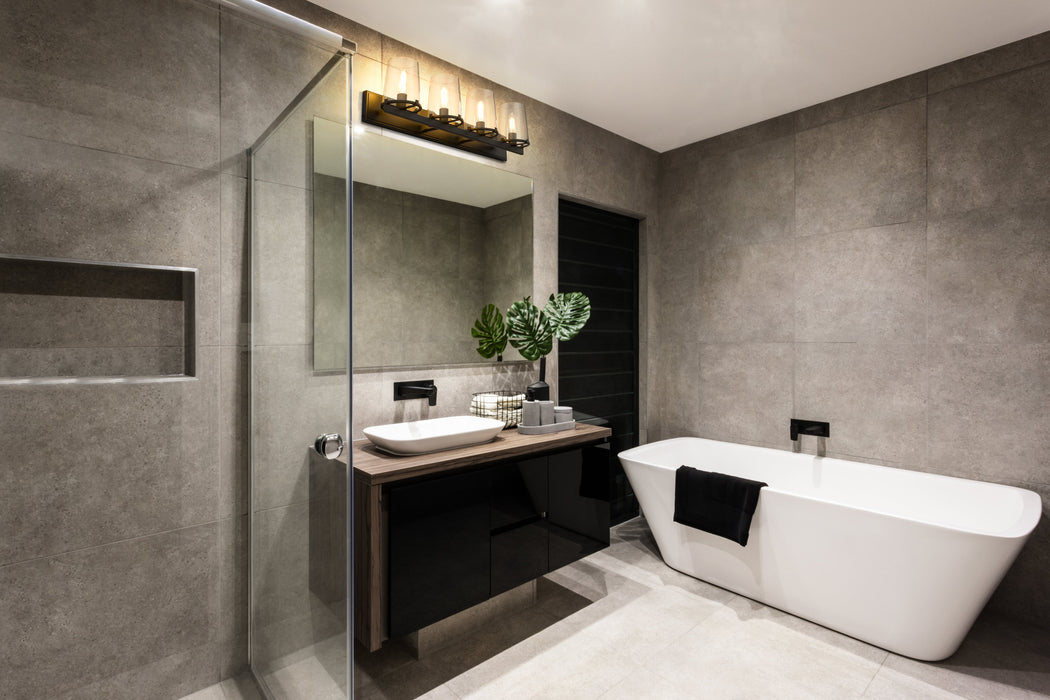 Vanity Z-Lite 3032-4V-MB Matte Black Callista 4 Light Vanity Z-Lite