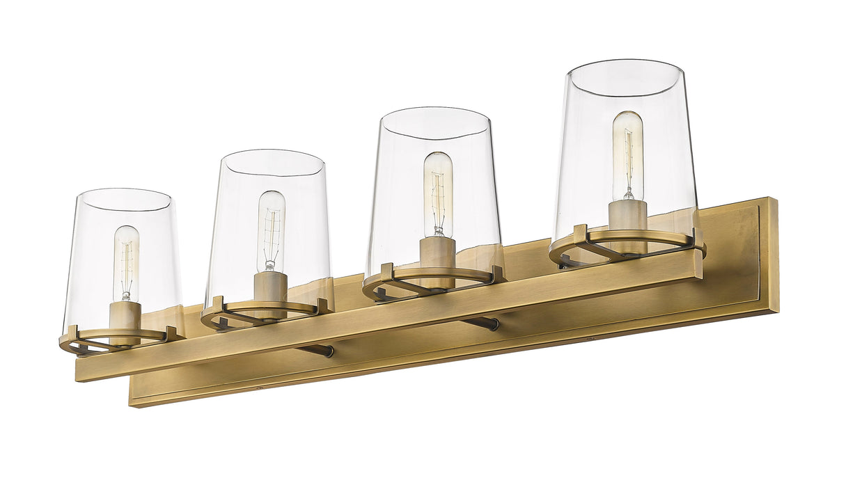 Vanity Z-Lite 3032-4V-RB Rubbed Brass Callista 4 Light Vanity Z-Lite