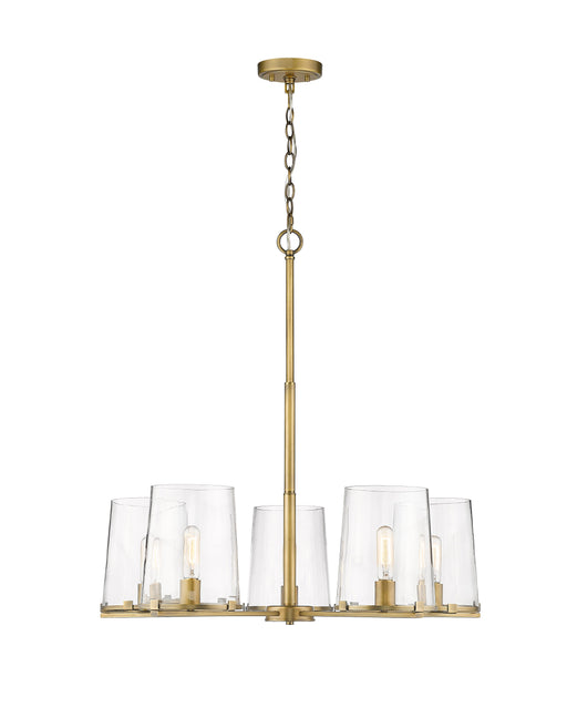 Chandelier Z-Lite 3032-5RB Rubbed Brass Callista 5 Light Chandelier Z-Lite
