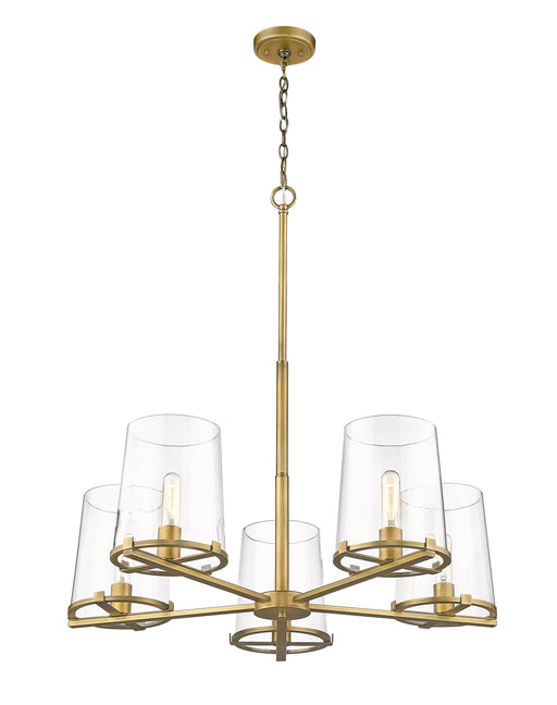 Chandelier Z-Lite 3032-5RB Rubbed Brass Callista 5 Light Chandelier Z-Lite