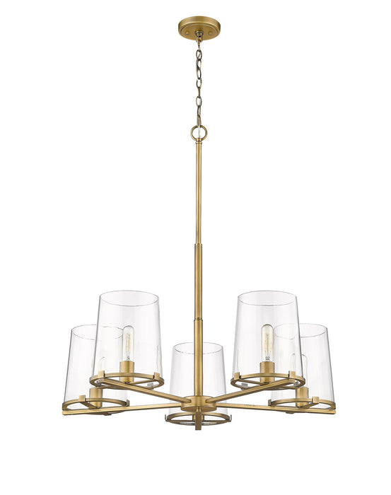 Chandelier Z-Lite 3032-5RB Rubbed Brass Callista 5 Light Chandelier Z-Lite