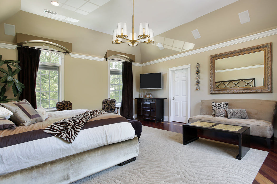 Chandelier Z-Lite 3032-5RB Rubbed Brass Callista 5 Light Chandelier Z-Lite