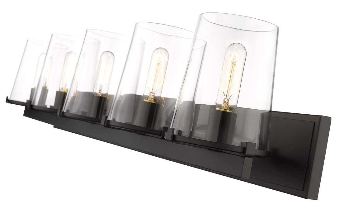 Vanity Z-Lite 3032-5V-MB Matte Black Callista 5 Light Vanity Z-Lite