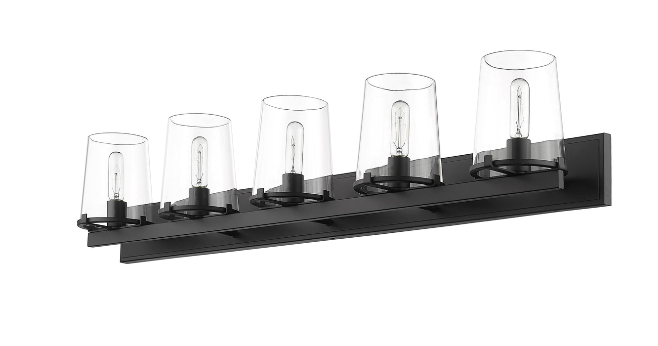Vanity Z-Lite 3032-5V-MB Matte Black Callista 5 Light Vanity Z-Lite