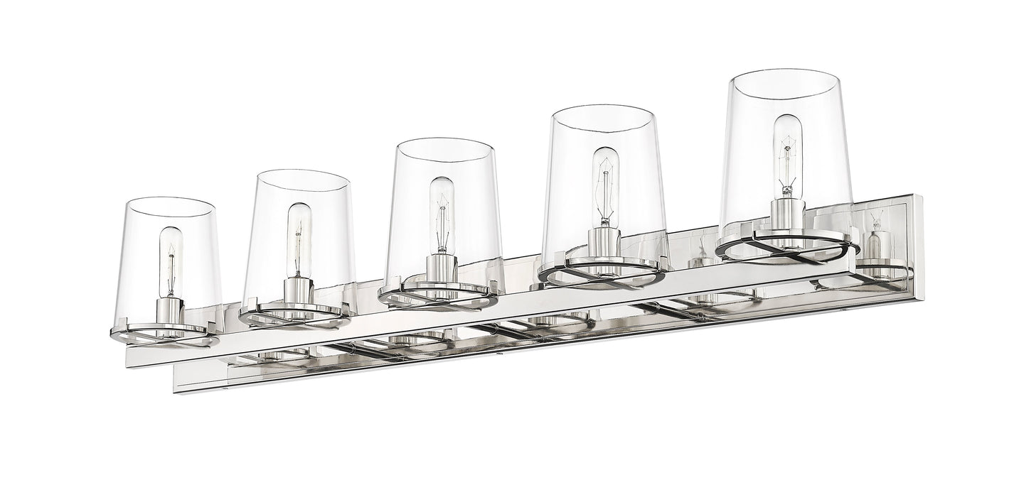 Vanity Z-Lite 3032-5V-PN Polished Nickel Callista 5 Light Vanity Z-Lite