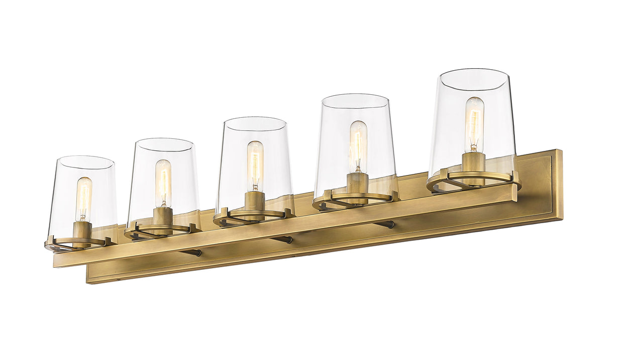 Vanity Z-Lite 3032-5V-RB Rubbed Brass Callista 5 Light Vanity Z-Lite