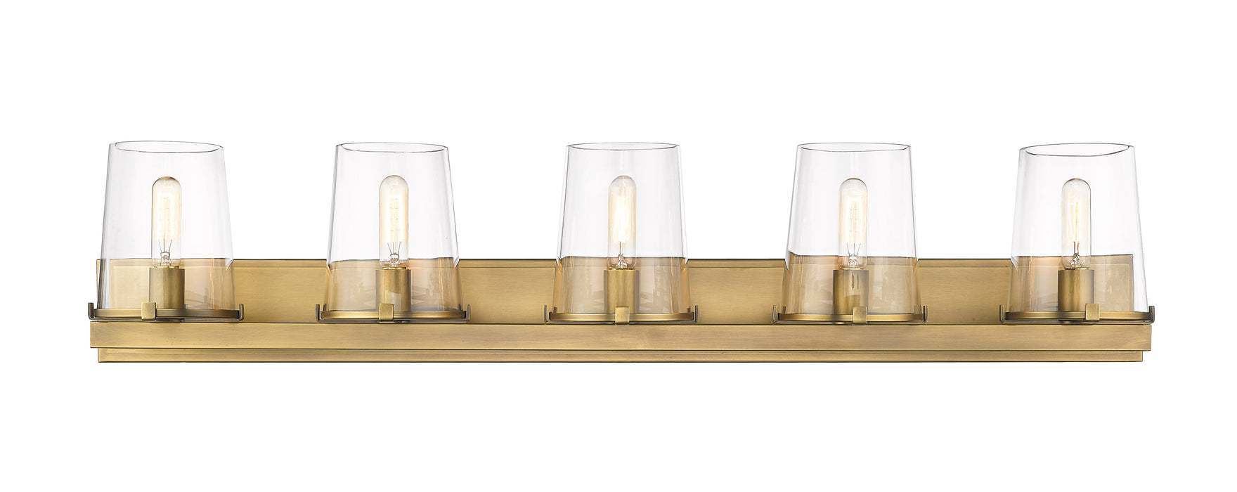 Vanity Z-Lite 3032-5V-RB Rubbed Brass Callista 5 Light Vanity Z-Lite