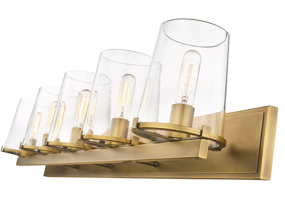Vanity Z-Lite 3032-5V-RB Rubbed Brass Callista 5 Light Vanity Z-Lite
