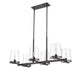 Linear Chandelier Z-Lite 3032-6L-MB Matte Black Callista 6 Light Linear Chandelier Z-Lite