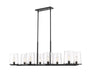 Linear Chandelier Z-Lite 3032-8L-MB Matte Black Callista 8 Light Linear Chandelier Z-Lite