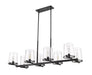 Linear Chandelier Z-Lite 3032-8L-MB Matte Black Callista 8 Light Linear Chandelier Z-Lite