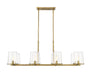 Linear Chandelier Z-Lite 3032-8L-RB Rubbed Brass Callista 8 Light Linear Chandelier Z-Lite