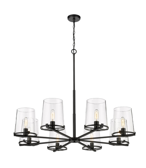 Chandelier Z-Lite 3032-8MB Matte Black Callista 8 Light Chandelier Z-Lite