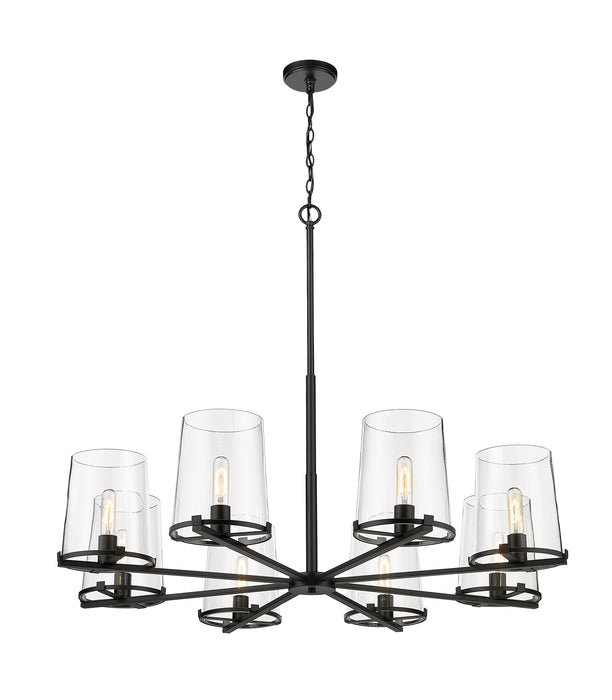 Chandelier Z-Lite 3032-8MB Matte Black Callista 8 Light Chandelier Z-Lite
