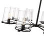 Chandelier Z-Lite 3032-8MB Matte Black Callista 8 Light Chandelier Z-Lite