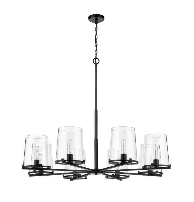 Chandelier Z-Lite 3032-8MB Matte Black Callista 8 Light Chandelier Z-Lite