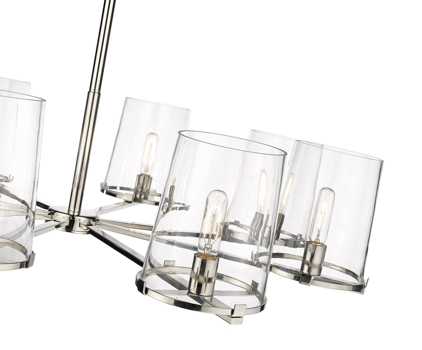 Chandelier Z-Lite 3032-8PN Polished Nickel Callista 8 Light Chandelier Z-Lite