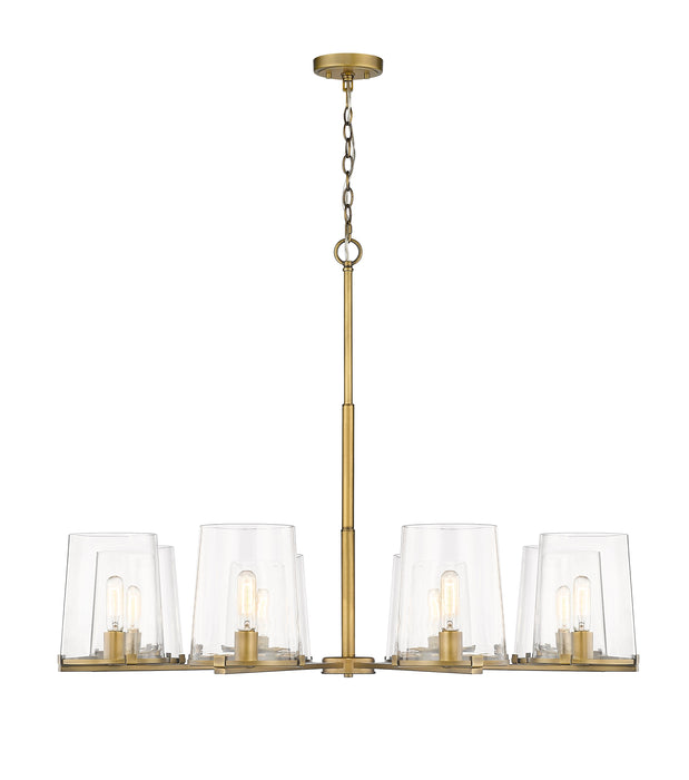 Chandelier Z-Lite 3032-8RB Rubbed Brass Callista 8 Light Chandelier Z-Lite