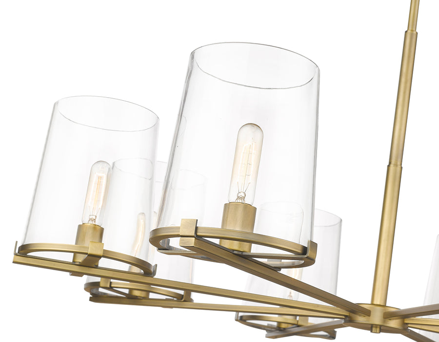 Chandelier Z-Lite 3032-8RB Rubbed Brass Callista 8 Light Chandelier Z-Lite
