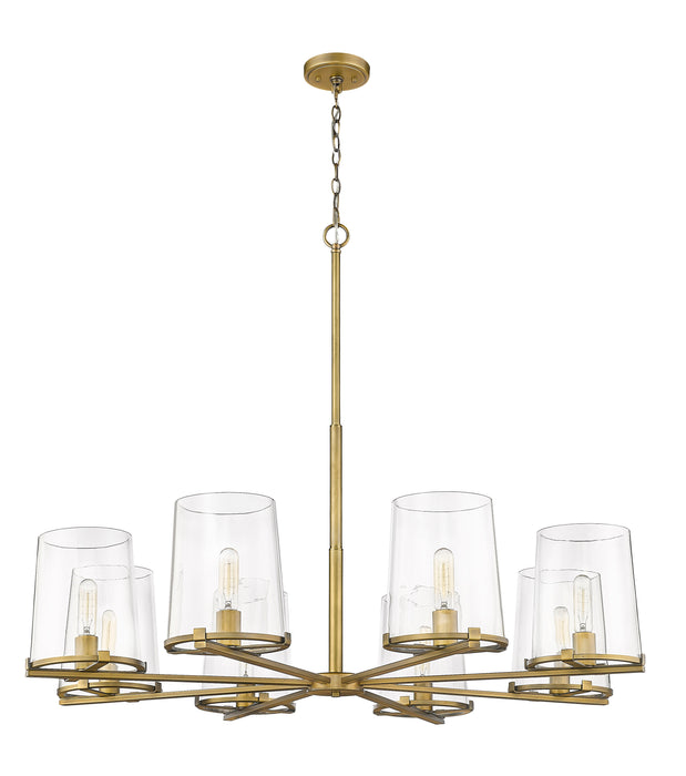 Chandelier Z-Lite 3032-8RB Rubbed Brass Callista 8 Light Chandelier Z-Lite