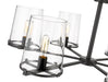 Chandelier Z-Lite 3032-9MB Matte Black Callista 9 Light Chandelier Z-Lite