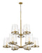 Chandelier Z-Lite 3032-9RB Rubbed Brass Callista 9 Light Chandelier Z-Lite
