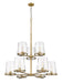 Chandelier Z-Lite 3032-9RB Rubbed Brass Callista 9 Light Chandelier Z-Lite