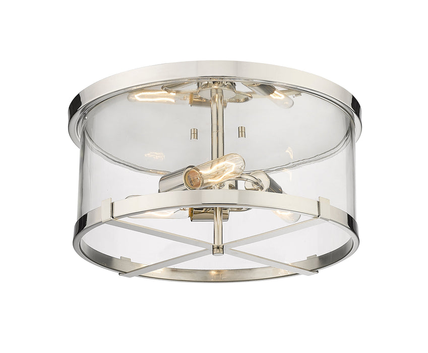 Flush Mount Z-Lite 3032F-PN Polished Nickel Callista 3 Light Flush Mount Z-Lite