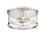 Flush Mount Z-Lite 3032F-PN Polished Nickel Callista 3 Light Flush Mount Z-Lite