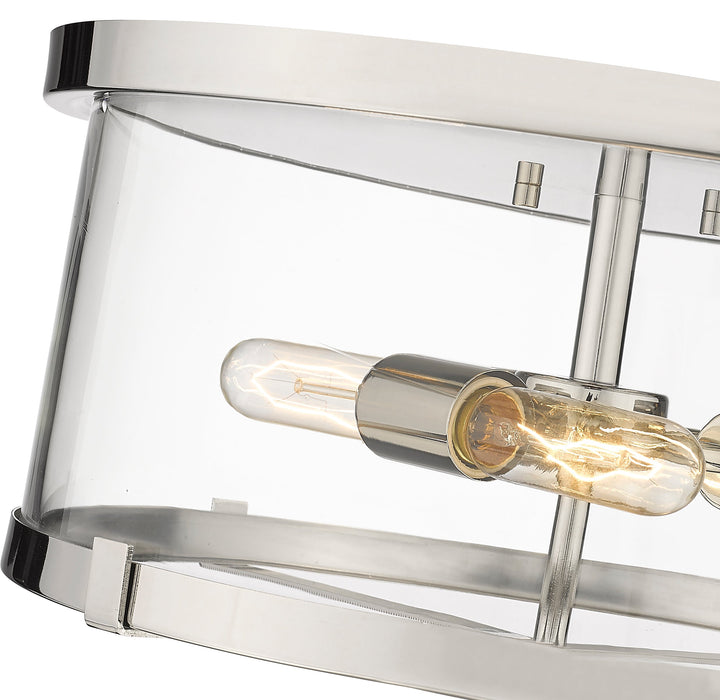 Flush Mount Z-Lite 3032F-PN Polished Nickel Callista 3 Light Flush Mount Z-Lite