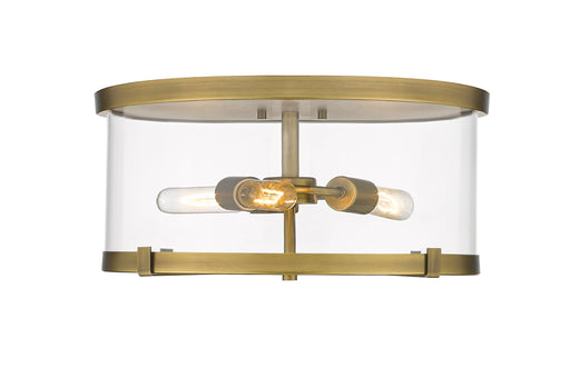Flush Mount Z-Lite 3032F-RB Rubbed Brass Callista 3 Light Flush Mount Z-Lite