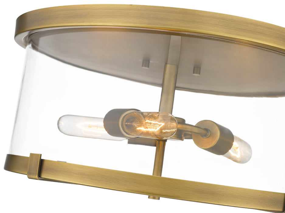 Flush Mount Z-Lite 3032F-RB Rubbed Brass Callista 3 Light Flush Mount Z-Lite