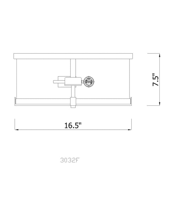 Flush Mount Z-Lite 3032F-RB Rubbed Brass Callista 3 Light Flush Mount Z-Lite