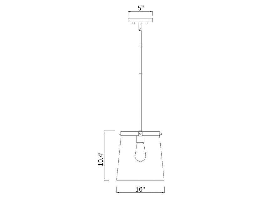 Pendant Z-Lite 3032P10-RB Rubbed Brass Callista 1 Light Pendant Z-Lite