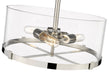 Semi Flush Mount Z-Lite 3032SF-PN Polished Nickel Callista 3 Light Semi Flush Mount Z-Lite