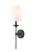 Wall Sconce Z-Lite 3033-1S-MB Matte Black Emily 1 Light Wall Sconce Z-Lite