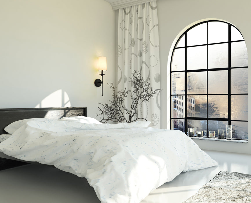 Wall Sconce Z-Lite 3033-1S-MB Matte Black Emily 1 Light Wall Sconce Z-Lite