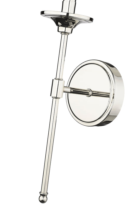 Wall Sconce Z-Lite 3033-1S-PN Polished Nickel Emily 1 Light Wall Sconce Z-Lite