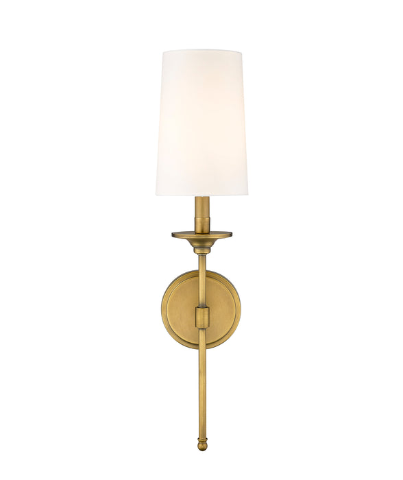 Wall Sconce Z-Lite 3033-1S-RB Rubbed Brass Emily 1 Light Wall Sconce Z-Lite