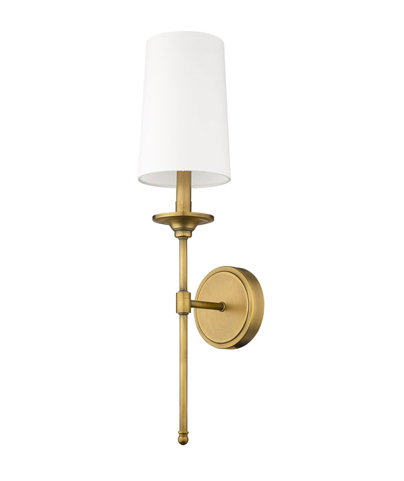 Wall Sconce Z-Lite 3033-1S-RB Rubbed Brass Emily 1 Light Wall Sconce Z-Lite