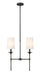Linear Chandelier Z-Lite 3033-2L-MB Matte Black Emily 2 Light Linear Chandelier Z-Lite
