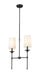 Linear Chandelier Z-Lite 3033-2L-MB Matte Black Emily 2 Light Linear Chandelier Z-Lite