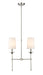 Linear Chandelier Z-Lite 3033-2L-PN Polished Nickel Emily 2 Light Linear Chandelier Z-Lite