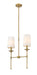 Linear Chandelier Z-Lite 3033-2L-RB Rubbed Brass Emily 2 Light Linear Chandelier Z-Lite