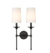 Wall Sconce Z-Lite 3033-2S-MB Matte Black Emily 2 Light Wall Sconce Z-Lite