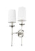 Wall Sconce Z-Lite 3033-2S-PN Polished Nickel Emily 2 Light Wall Sconce Z-Lite