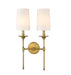 Wall Sconce Z-Lite 3033-2S-RB Rubbed Brass Emily 2 Light Wall Sconce Z-Lite